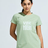 Women’s Raglan Sleeve Graphic Long Top with Curve Hem