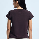 Women’s High Low Graphic Print Top
