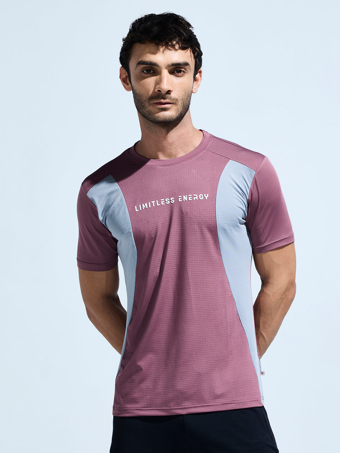 Men’s Cut & Sew T Shirt With Chest Print ( Hd Sticker Print )