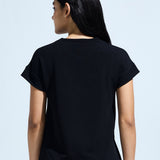 Women’s High Low Graphic Print Top