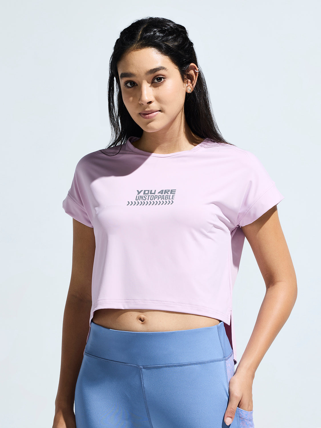 Women's High Low Graphic Print T-Shirt