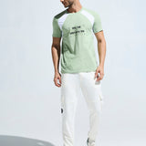 Men’s  Round Neck Cotton Cut & Sew Graphic Printed T Shirt