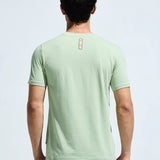 Men’s  Round Neck Cotton Cut & Sew Graphic Printed T Shirt