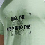 Men’s  Round Neck Cotton Cut & Sew Graphic Printed T Shirt
