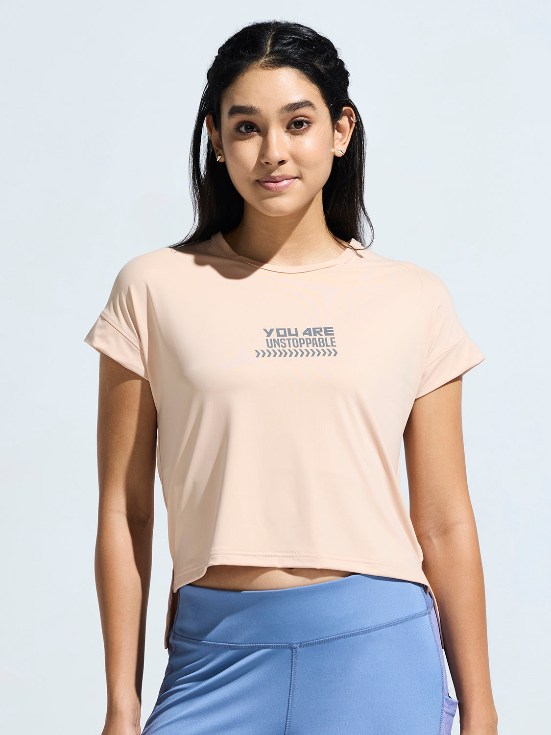 Women's High Low Graphic Print T-Shirt