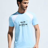 Men’s  Round Neck Cotton Cut & Sew Graphic Printed T Shirt
