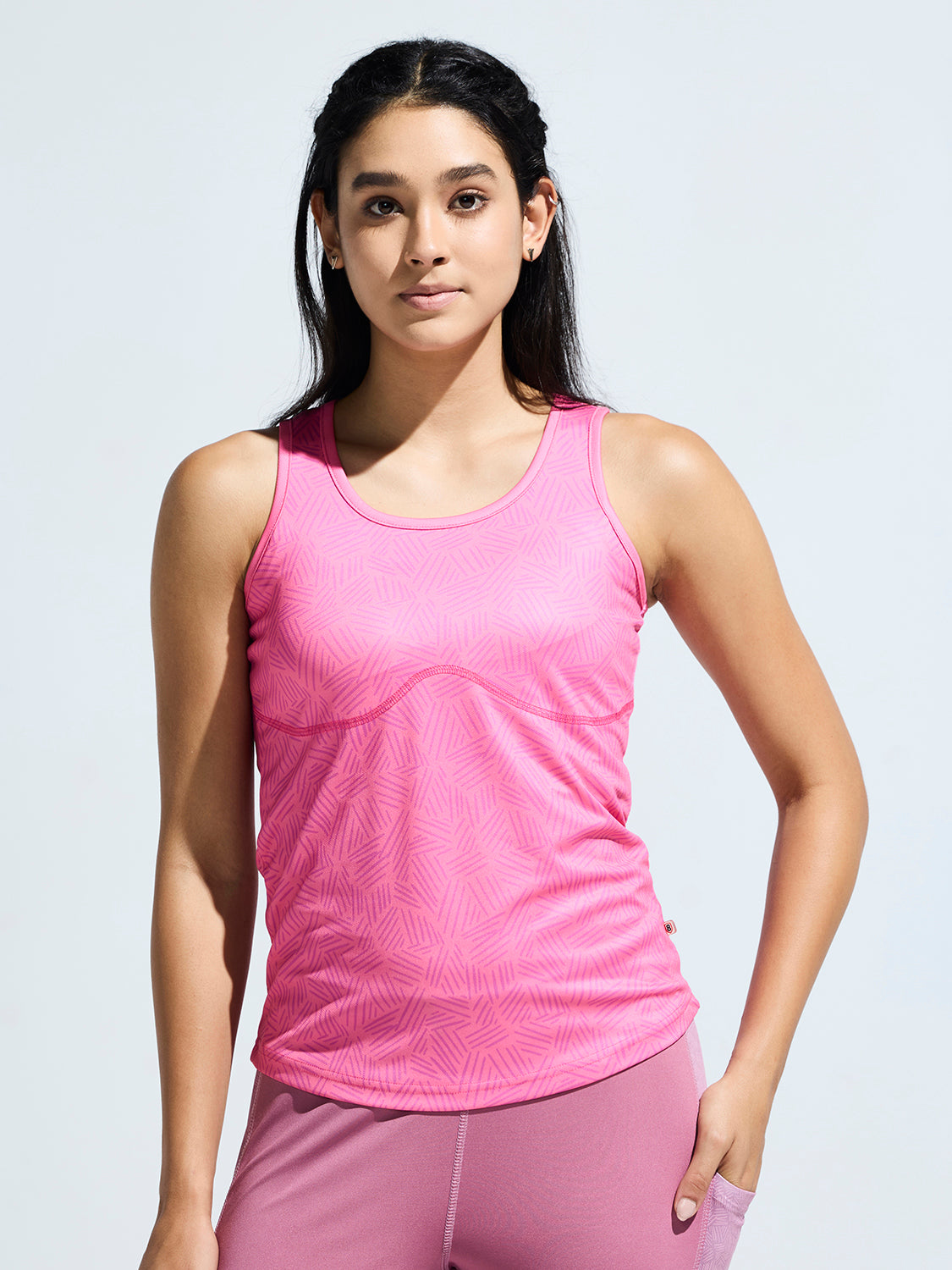 Women's Razor Back Printed Tank Top