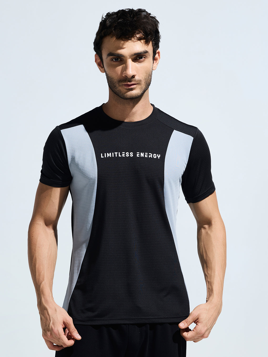 Men’s Cut & Sew T Shirt With Chest Print ( Hd Sticker Print )