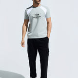 Men’s  Round Neck Cotton Cut & Sew Graphic Printed T Shirt