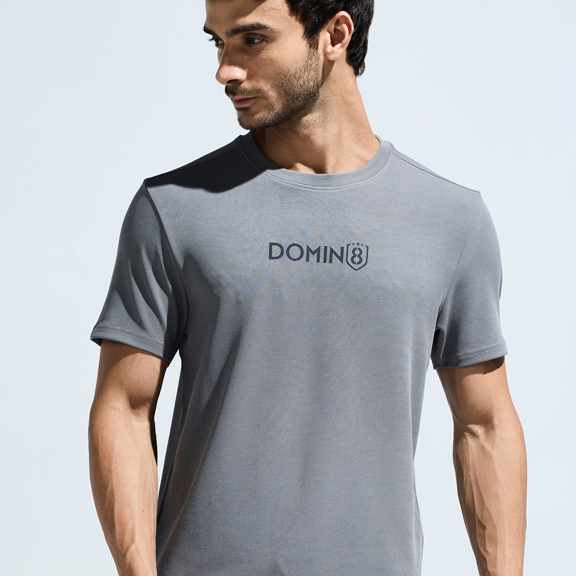 Men's Round Neck Multi reflector Logo T-Shirt