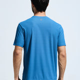 Men's Pintuck T Shirt With  Multi Reflector Print On Chest