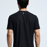 Men's Pintuck T Shirt With  Multi Reflector Print On Chest