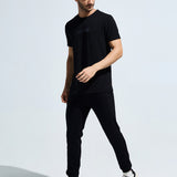 Men's Round Neck Multi reflector Logo T-Shirt