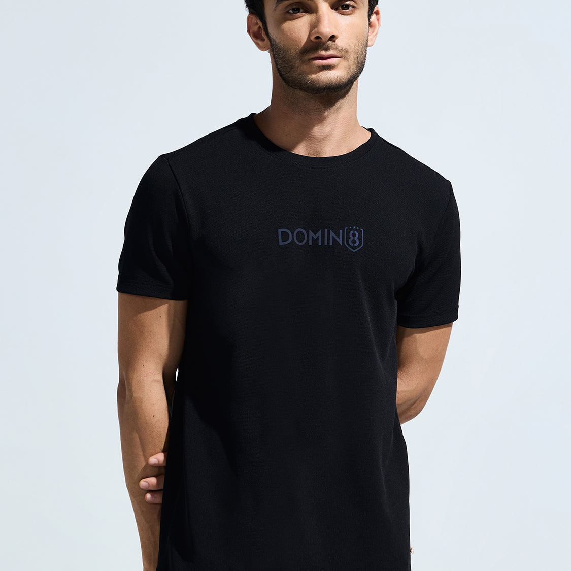 Men's Round Neck Multi reflector Logo T-Shirt