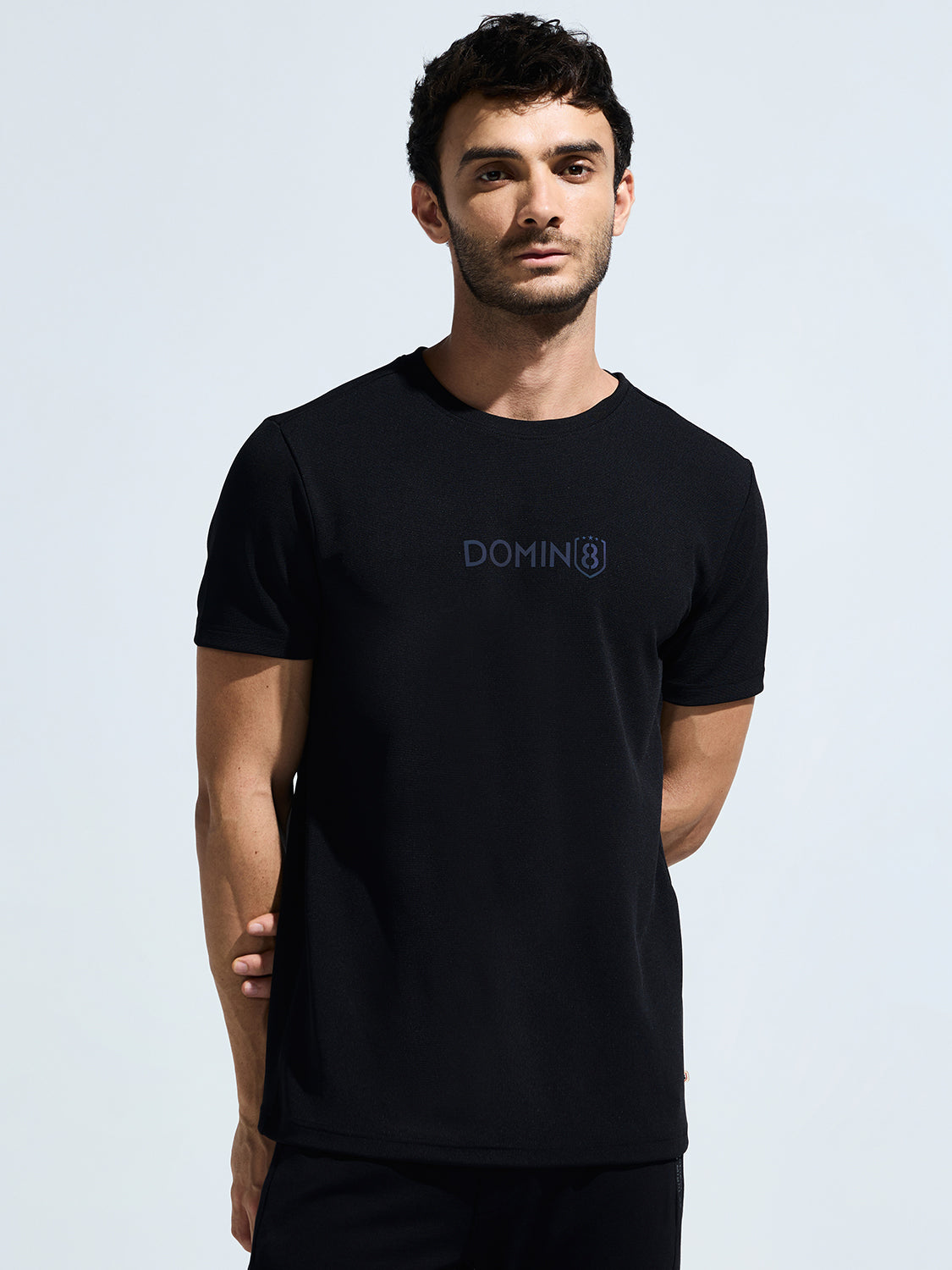 Men's Round Neck Multi reflector Logo T-Shirt