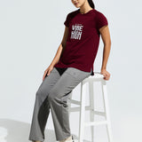 Women’s Raglan Sleeve Graphic Long Top With Curve Hem