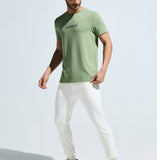 Men's Round Neck Multi reflector Logo T-Shirt