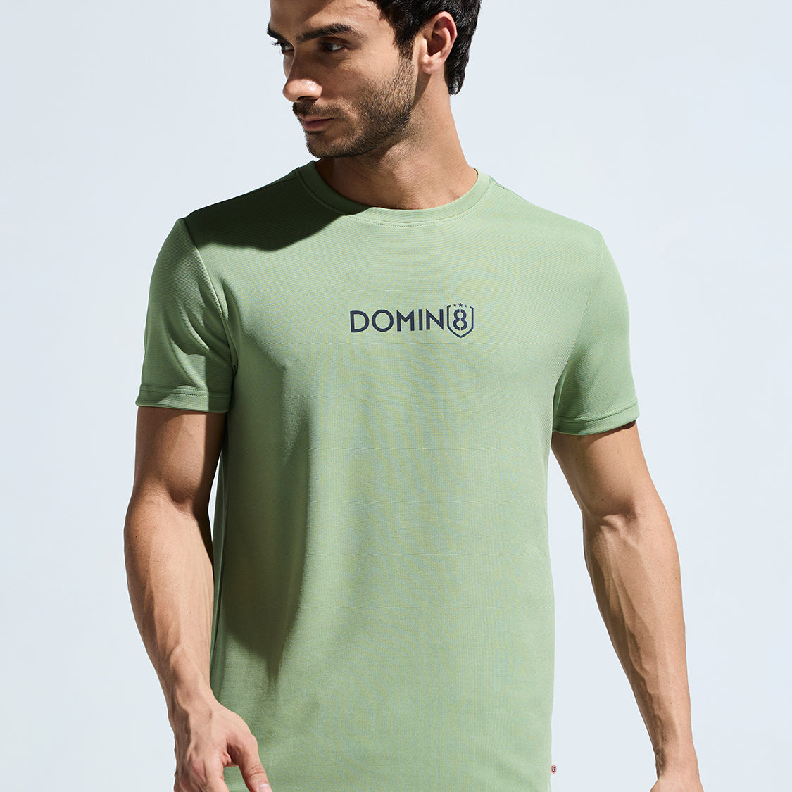 Men's Round Neck Multi reflector Logo T-Shirt