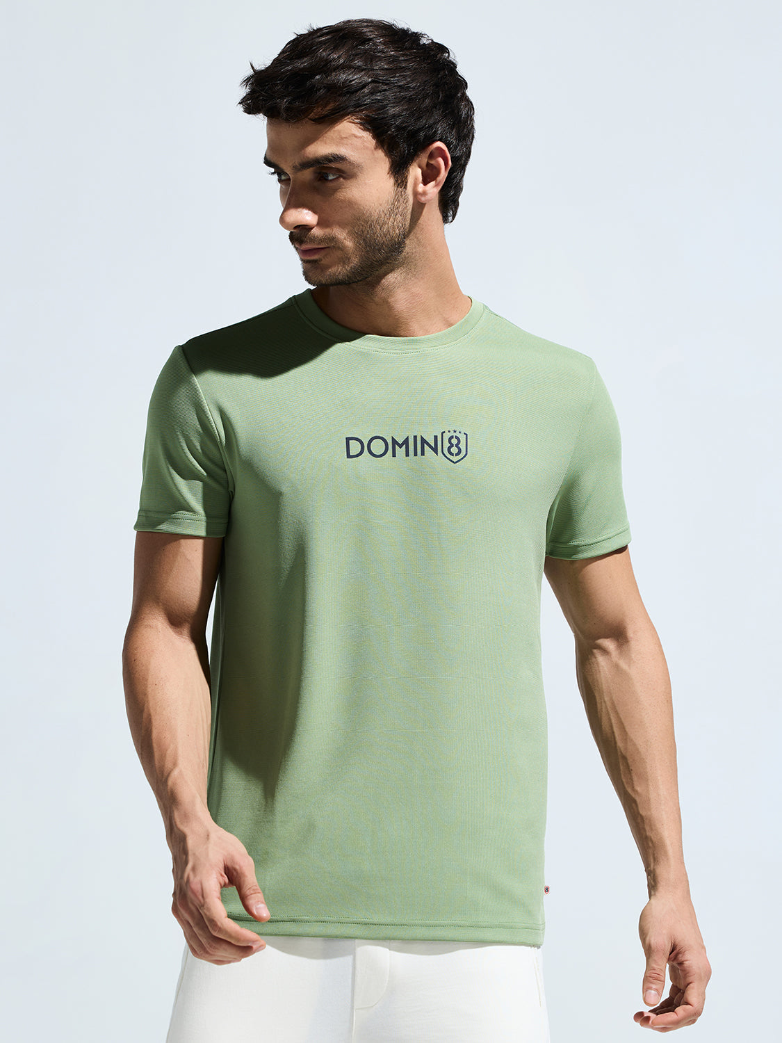 Men's Round Neck Multi reflector Logo T-Shirt