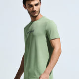 Men's Round Neck Multi reflector Logo T-Shirt