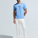 Men's Round Neck Multi reflector Logo T-Shirt