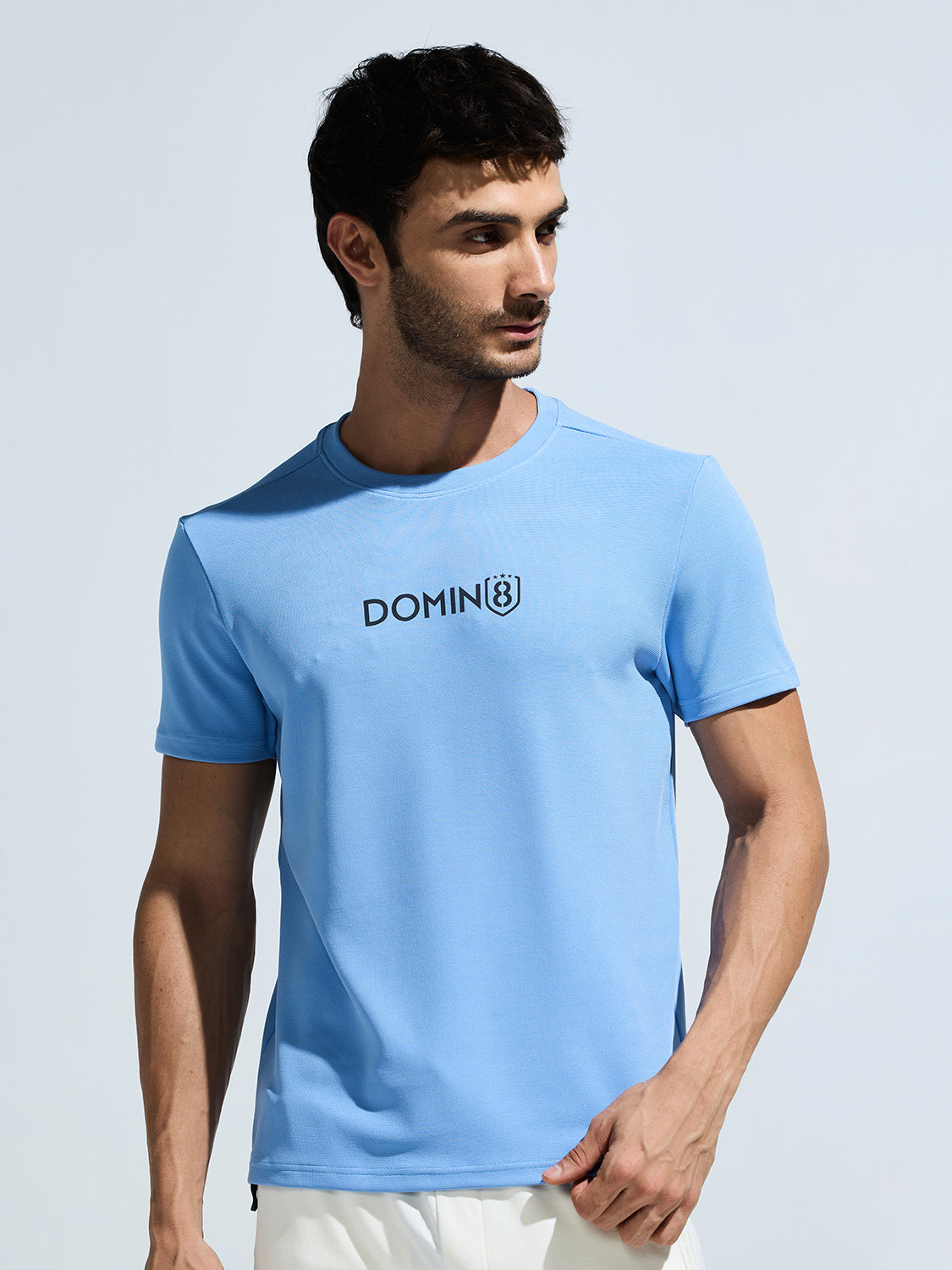 Men's Round Neck Multi reflector Logo T-Shirt