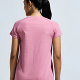 Women’s Raglan Sleeve Graphic Long Top with Curve Hem