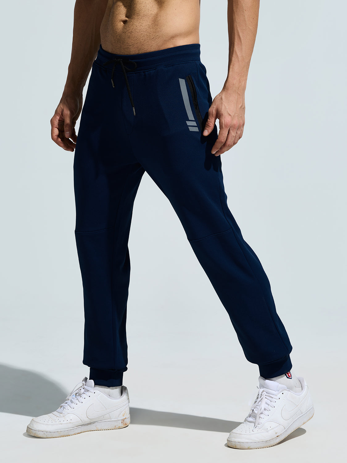 Men's Cut & Sew Zipper Pocket Jogger