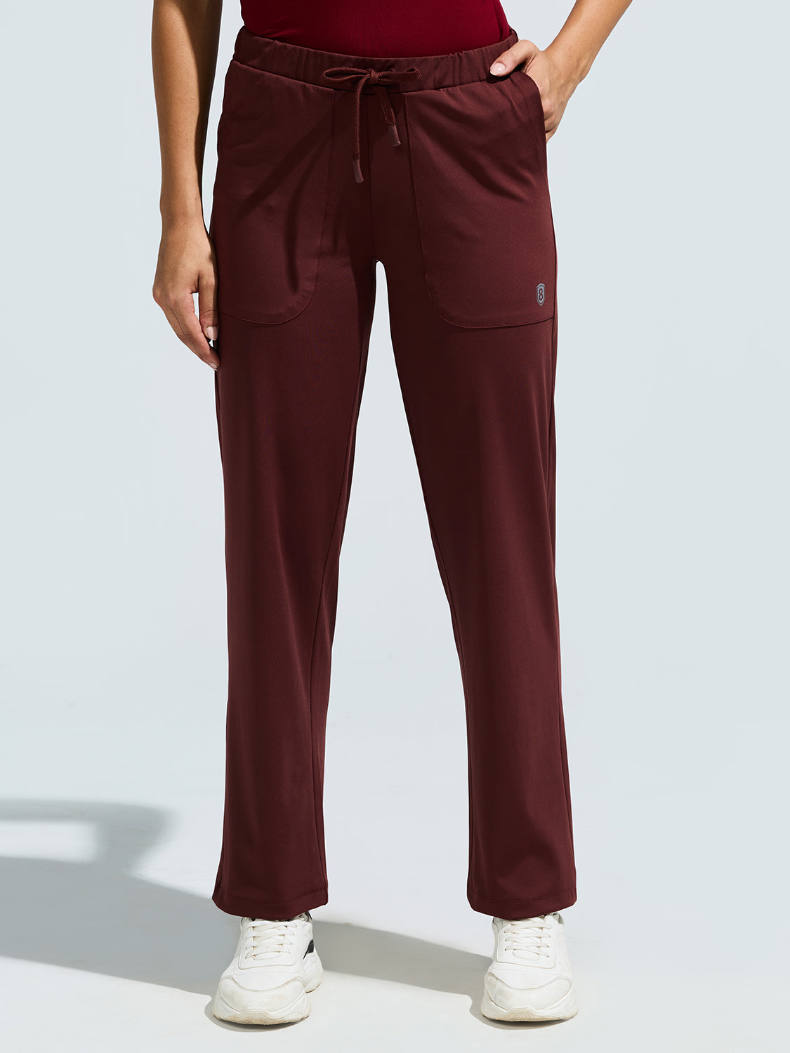 Women's Multi-Pocket Track Pants with Drawstring