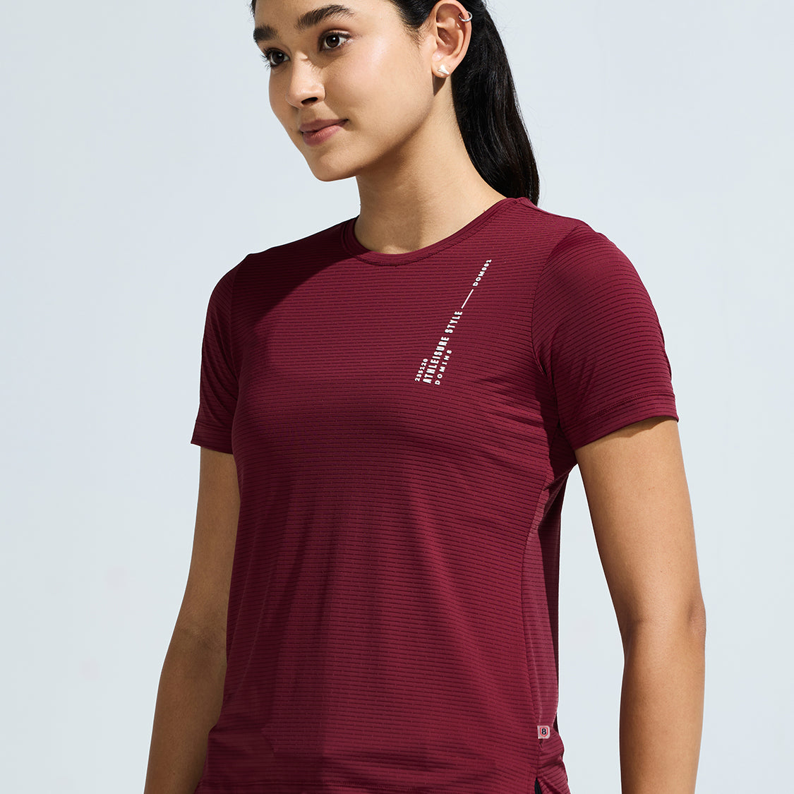 Women’s criss cross back mesh top