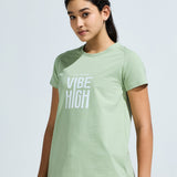 Women’s Raglan Sleeve Graphic Tunic With Curve Hem