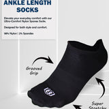 Nylon Low Ankle Socks With Rubber Grip Set