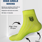 Nylon High Ankle Socks  - Neon