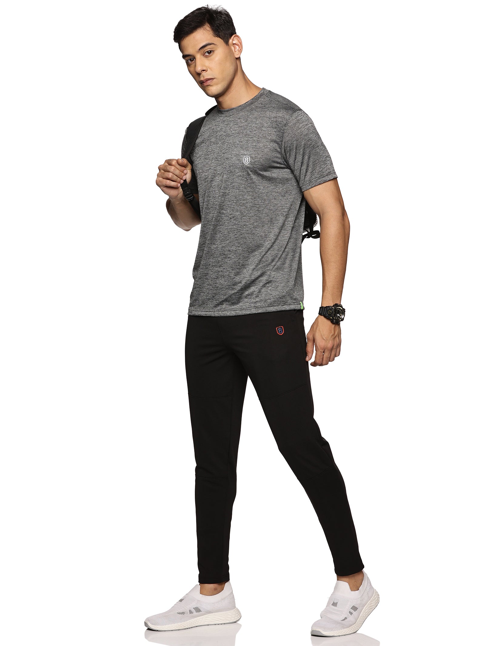 Soft cotton regular fit t-shirt – light grey color