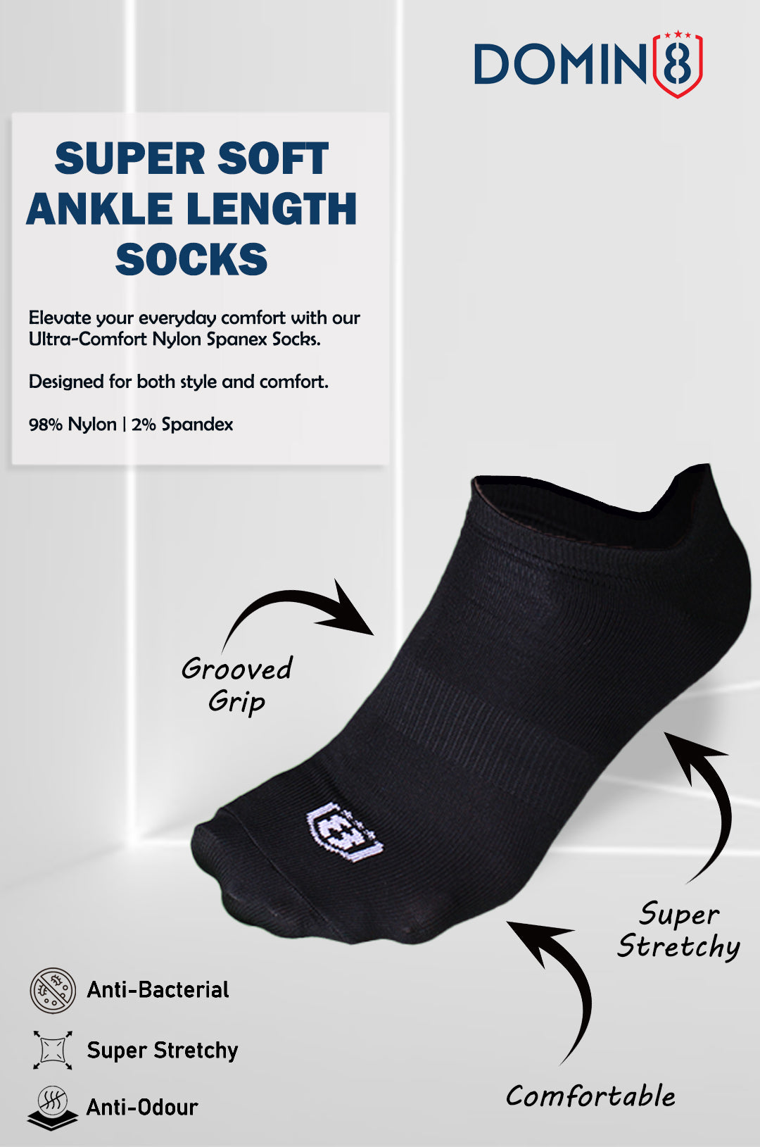Specification of Versatile low ankle socks – perfect for running, walking, and daily use