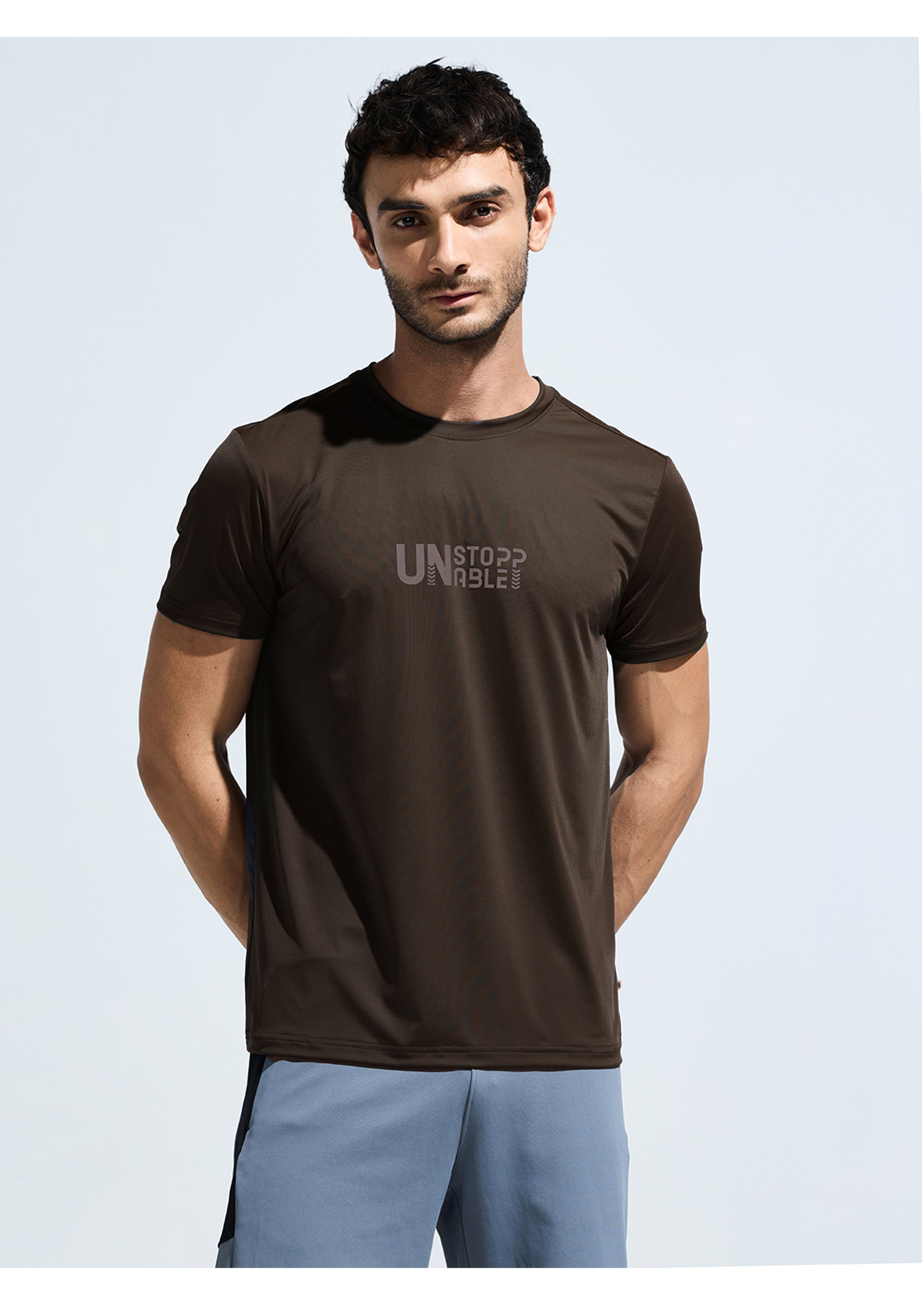 Men's Soft and Stretchable Nylon Graphic Tee
