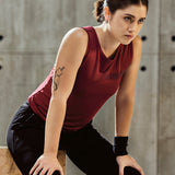 Women's Scoop Neck Tank Top with Chest Print