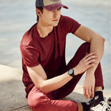 Lightweight Wrinkle Resistant Polyester Co-Ord Set for Men - Domin8