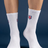 Nylon High Ankle Socks - White