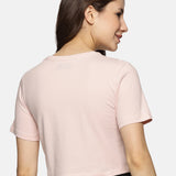 White round neck crop top for women – snug fit and modern style