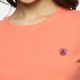 Women's fitted short sleeve top – soft and flexible fabric