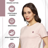 Women Cotton Spandex Short Sleeve Crop Top