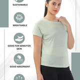 Women's Ultra Soft And Hypoallergenic Tencel Polyester T-shirts