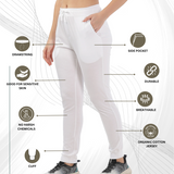 Women Organic Cotton Joggers Pant With Side Pockets and Adjustable Waist