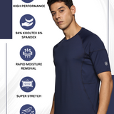 Men Solid High Performance Training T-Shirt