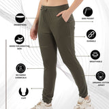 Women Organic Cotton Joggers Pant With Side Pockets and Adjustable Waist