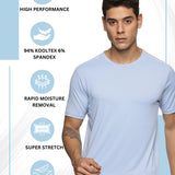 Men Solid High Performance Training T-Shirt