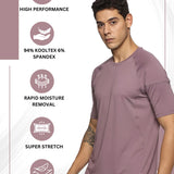 Men Solid High Performance Training T-Shirt