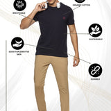 Men Round neck organic cotton T shirt