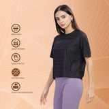 Women's Lightweight Drop Shoulder Top With Wrinkle Resistance